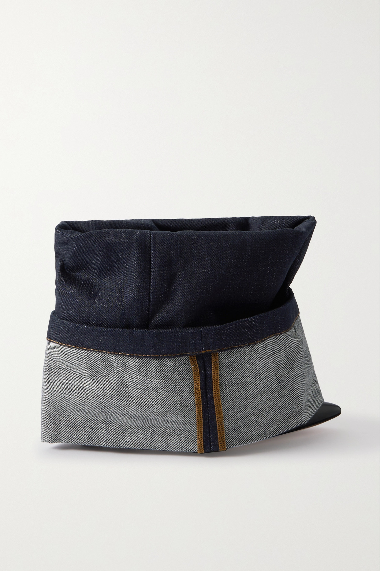 Loewe - Denim And Leather Ankle Boots - Navy - IT41