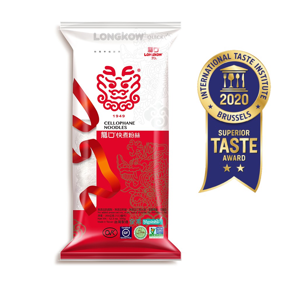 品名：龍口 粉絲 (快煮型)成份：馬鈴薯澱粉、綠豆澱粉淨重：350公克保存期限：3年有效日期：標示於包裝（西元年⁄月⁄日）保存條件：請保存於常溫乾燥處，避免日光直接照射產地：台灣#龍口食品 #粉絲 #