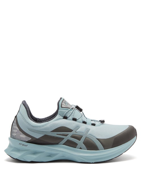 Asics - Asics's slate-blue Novablast trainers are infused with FLYTEFOAM™ technology at the midsole 