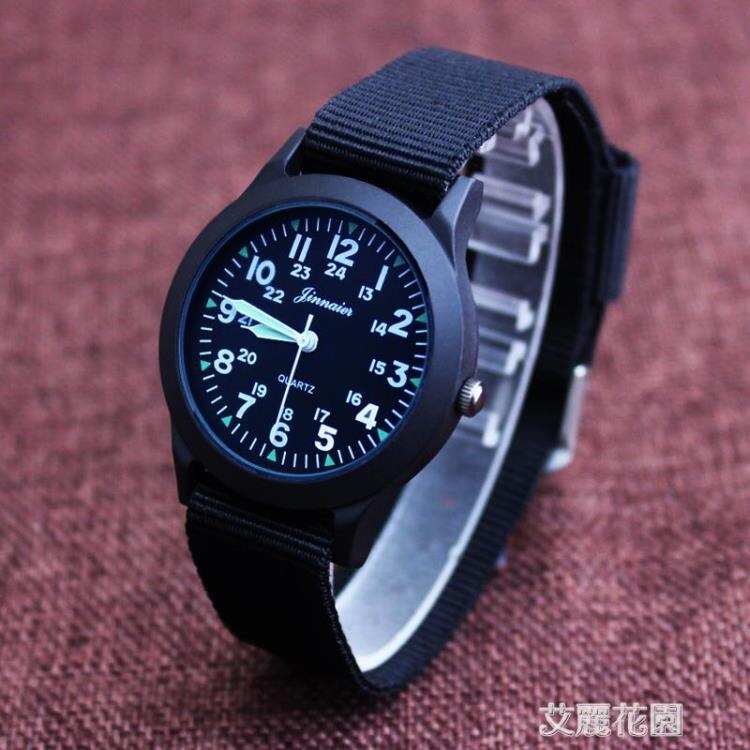 小男孩防水帆布手錶韓國版石英中兒童錶小學生數字腕錶男童潮腕錶 創時代