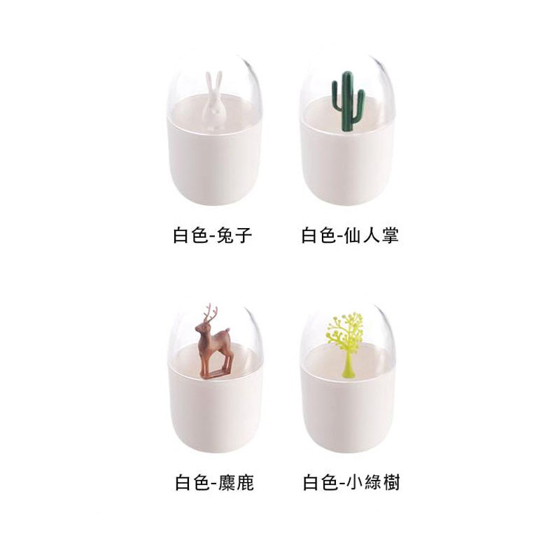 尺寸：115*70 mm材質：ABS塑料+PSNP-H7TFW-901-1北歐創意牙籤盒-小白兔NP-H7TFW-901-2北歐創意牙籤盒-仙人掌NP-H7TFW-901-3北歐創意牙籤盒-小樹NP-