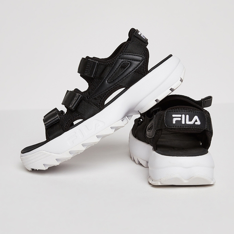 FILA DISRUPTOR SANDAL中性涼鞋-黑/白 4-S134T-013