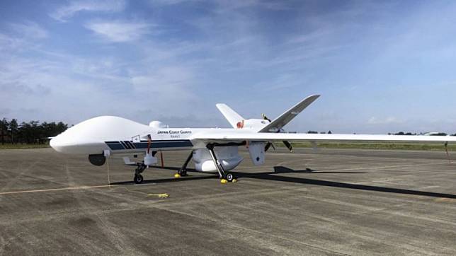 日本海保MQ-9B無人機。 圖：翻攝Japan Coast Guard