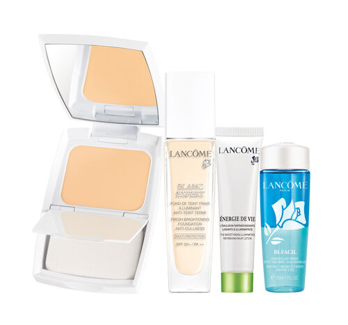 激光煥白持久粉餅O-02(正產品) 激光煥白粉盒(正產品) 激光煥白持久粉底30ml(正產品) 菁萃亮妍潔顏露 15ml 快速眼唇卸妝液30ml 價值4,420元 建議零售價3,500 限量組/數量有