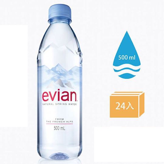 #Evian #依雲 #愛維養 #礦泉水 #現貨供應#全新品#現貨#公司貨容量500mlx24入數量24入包裝寶特瓶產地進口認證無商品規格★商品特色 輕鬆生活小秘訣1.起床後，先空腹喝一杯evian，