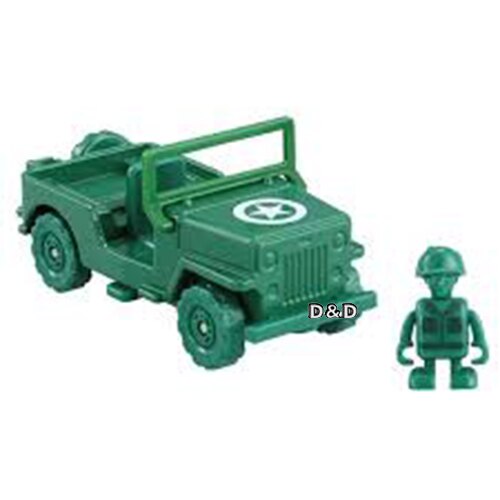 《 TOMICA 小汽車》玩具總動員 TS 綠色小士兵&軍事車 東喬精品百貨