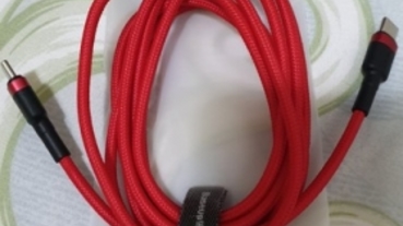 EP福利社兌換!開箱~卡樂福 Type-C PD2.0 60W 閃充充電線 200cm~