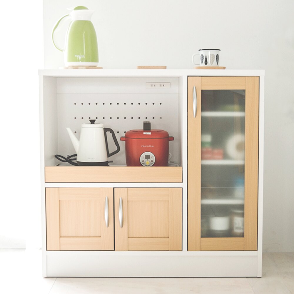 透氣防潮設計。電器類平拉軌道設計。上下層板自由調整。廚房收納 收納櫃 餐櫥櫃 餐廚櫃 電器櫃 廚房櫃 餐具櫃 碗盤櫥櫃 餐櫃