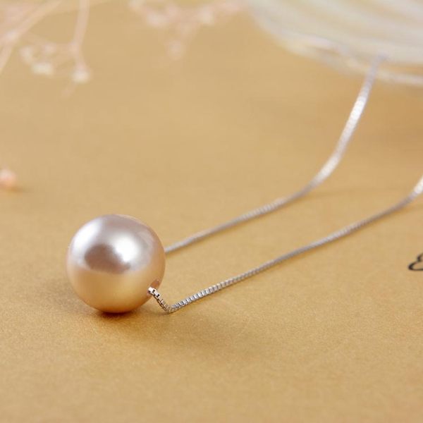 時尚百搭純銀S925項鏈珍珠吊墜鎖骨鏈女銀鏈女日韓簡約銀飾品禮物WL4026【衣好月圓】