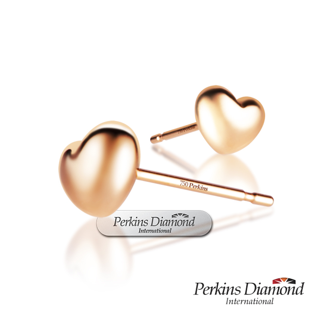 ◆ PERKINS - RoseHeart 系列◆ 尺寸：約寬0.5cm x 高0.4cm◆ 材質：18K玫瑰金