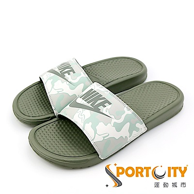 NIKE BENASSI JDI PRINT 男女涼拖鞋 綠