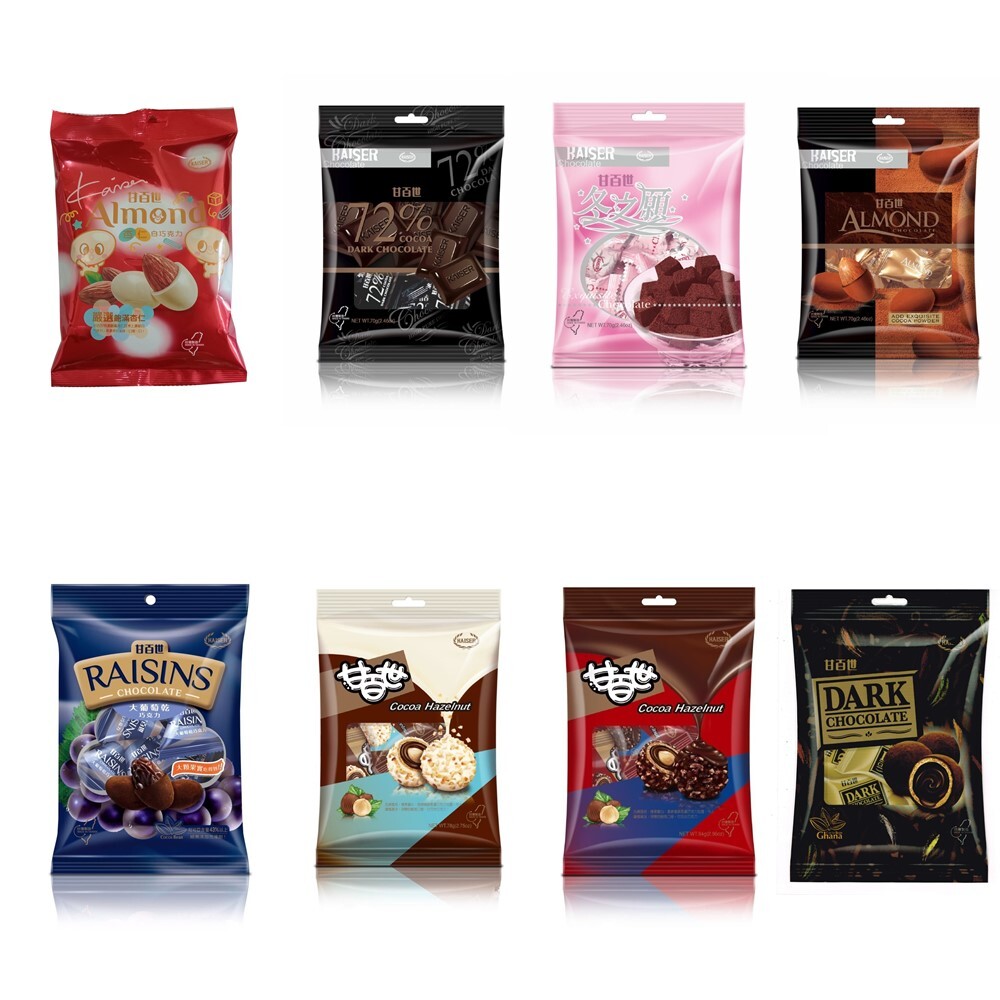 品名：杏仁白巧克力70g 成分：糖、杏仁豆、氫化棕櫚核仁油、奶粉、乳糖、卵磷脂、可可脂、脂肪酸山梨醇酐酯、香料、香莢蘭醛 品名：榛果白巧克力78g 成分：糖、榛子豆、植物油(氫化棕櫚核仁油、棕櫚油、棕