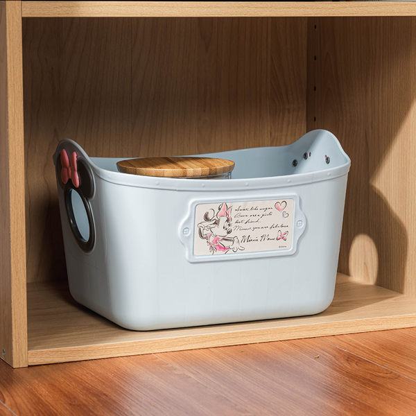 迪士尼日系軟式收納盒 造型簍空提把 擺放至收納櫃抽取方便 防水材質，可放置盥洗用品