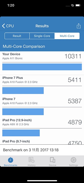 iPhone X 太空灰、銀色開箱，Geekbench 跑分破萬