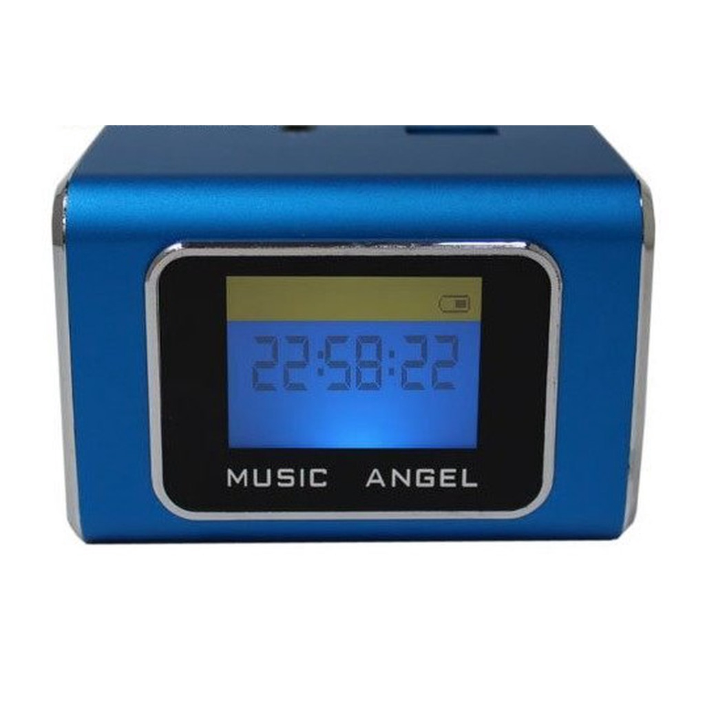音樂天使MD-05X 藍色 含繁體中文字幕鋁合金音箱喇叭撥放器優雅的線條演繹具有時尚外型和便簡設計可在喇叭本體後方雙插槽使用TF記憶卡與USB隨身碟當MP3記憶體使用TF記憶卡與USB隨身碟插上後，喇
