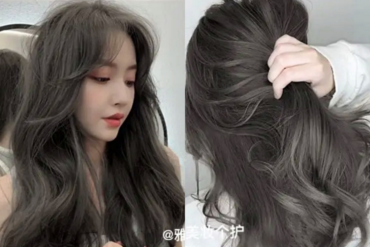 2022秋冬顯白灰調髮色推薦：黑茶灰
