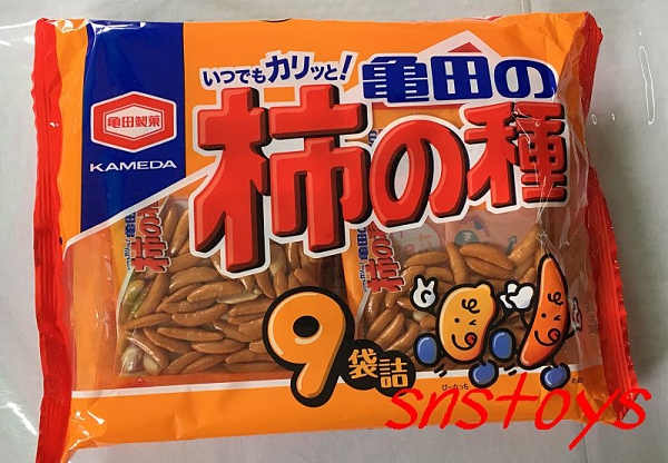 sns 古早味 進口食品 餅乾 龜田製菓 龜田 3種柿種米果9袋 米果 花生米果 125公克 產地 日本