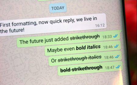 Begini Cara Mengganti Format Teks Di Whatsapp Tebal Miring Coret Dan Monospace Voi Id Line Today
