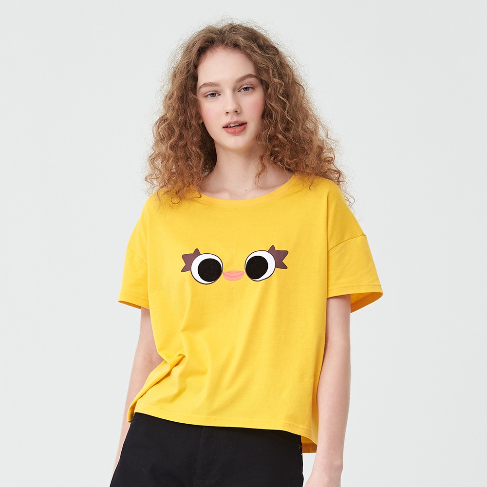 鴨霸大臉短版上衣【XDI079】玩具總動員4，前片鴨霸大臉印花設計，後片鴨霸精緻電繡，舒適彈性棉質面料。兔崽子大臉上衣【XDI080】玩具總動員4，前片兔崽子大臉印花設計，後片兔崽子精緻電繡，舒適彈性