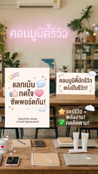 แลกเม้นกดใจสำหรับนักรีวิว/อินฟลู/Kol✨