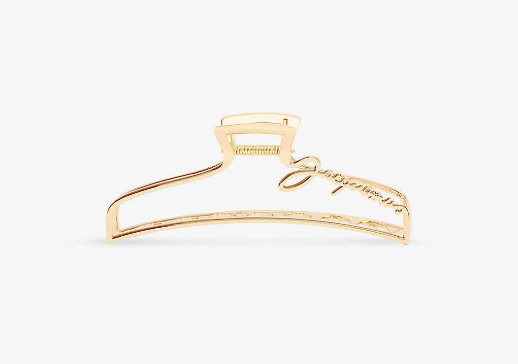 Jacquemus Signature branded brass hair clip