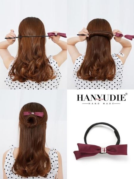 蓬鬆丸子頭髮飾網紅百變編髮花朵盤髮器頭飾女花苞頭懶人造型神器 城市科技