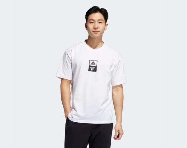 Adidas ONE TEAM TEE 男款白色休閒上衣-NO.ED8293