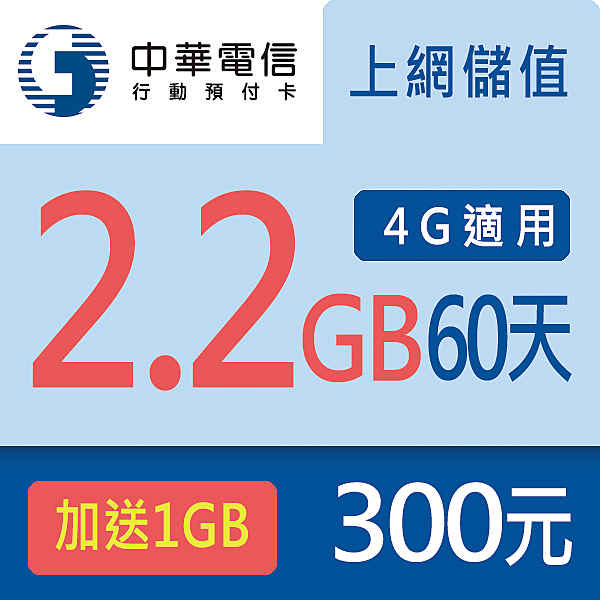 ★請詳閱此商品頁面。nn★購買後，請自行儲值基本1.1GB+優惠1.1GB加送1GB/效期60天。