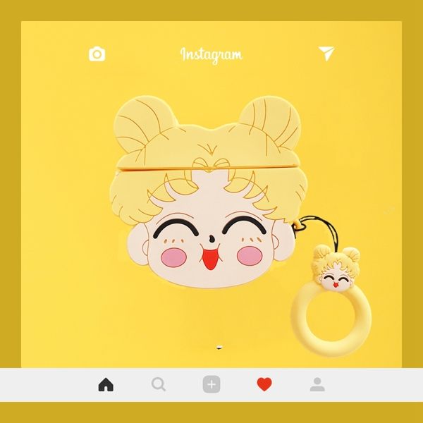 ?即將現貨 台灣發貨? 獨家自制款 Airpods2 藍芽耳機保護套 蘋果無線耳機保護套 瞇眼美少女戰士