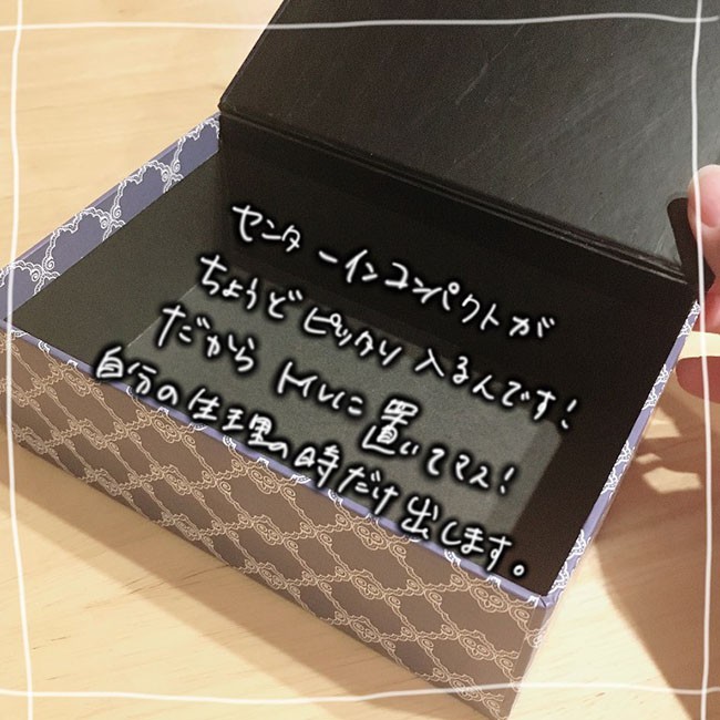 ダイソー セリア 磁石でピタッ ペーパーボックスで見せカワ 生理用品100均収納 ベビーカレンダー