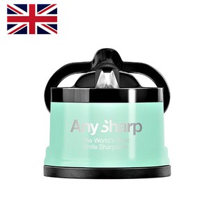 英國【Anysharp】 地表最強磨刀器！！！3秒磨刀 快速！安全！ 世界知名型男主廚-傑米·奧利佛 推薦 可磨鋸齒麵包刀、任意金屬材質刀具 超強防滑吸盤固定桌面，安全100分 羽力固定，省力！簡單！