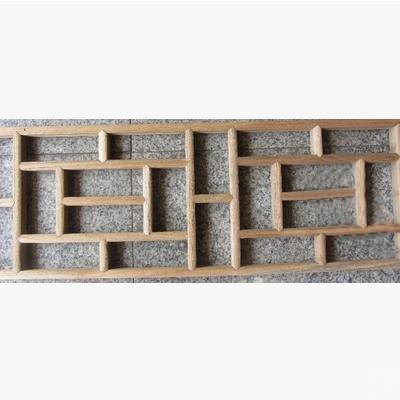 【仿古花格木條-樟子松未上漆-20*100cm-1塊/組】中式裝修背景隔斷玄關 屏風掛件仿古傢俱-30105