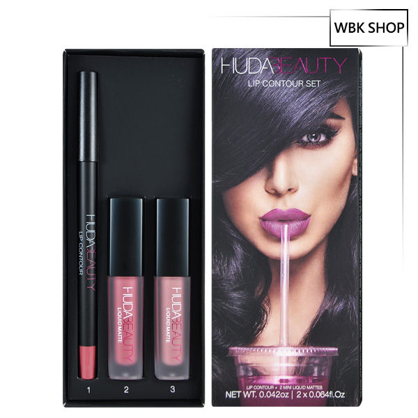 Huda Beauty 啞光唇彩3件組 #Trophy Wife & Muse - WBK SHOP