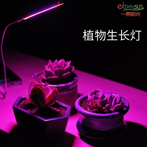 USB led植物生長燈 室內仿太陽光補光燈 全光譜 花卉 多肉紅藍燈