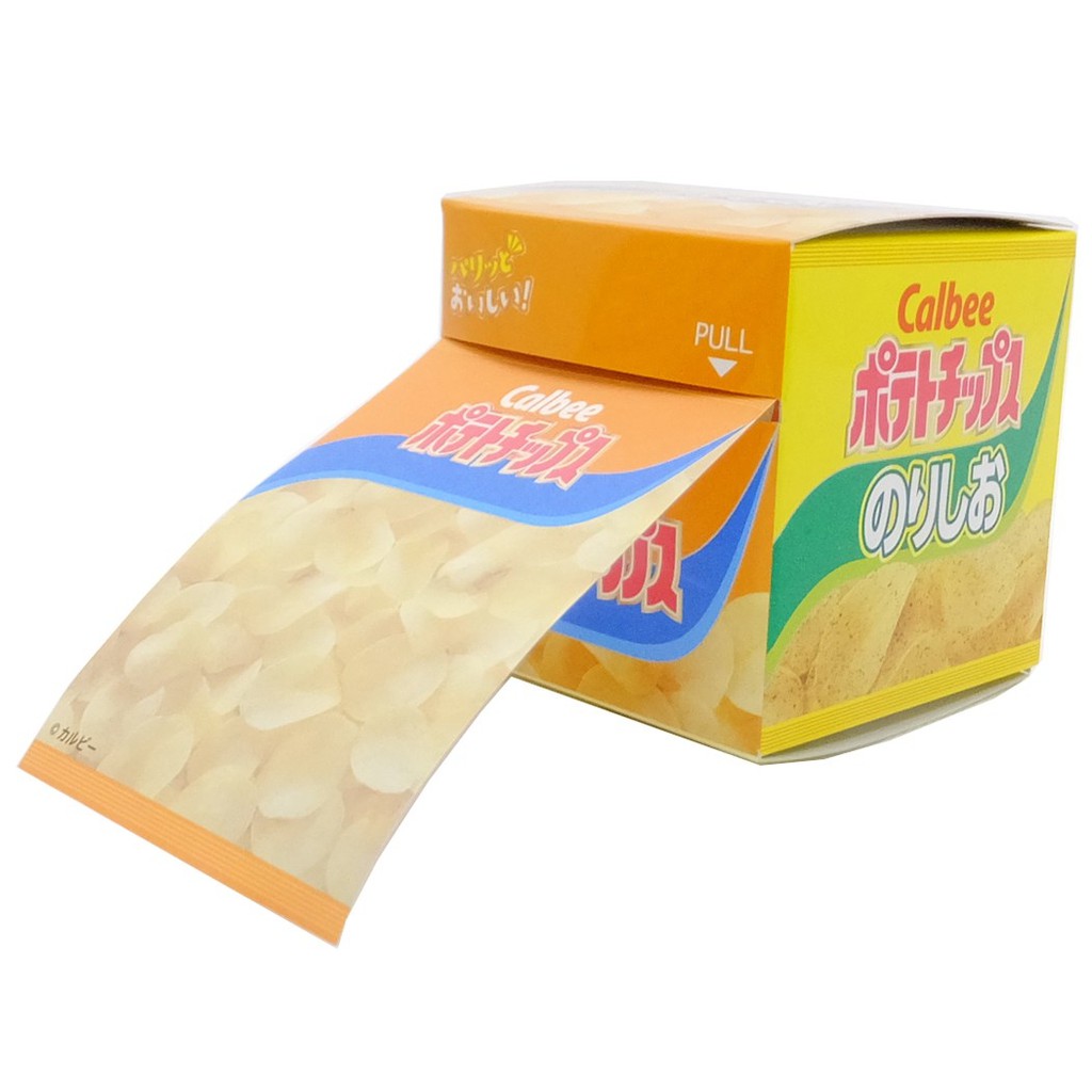 ＊小徑文化＊日本進口 sakamoto 品牌聯名系列 盒裝抽取式 便箋 - 卡樂比洋芋片 ( 40704501 )