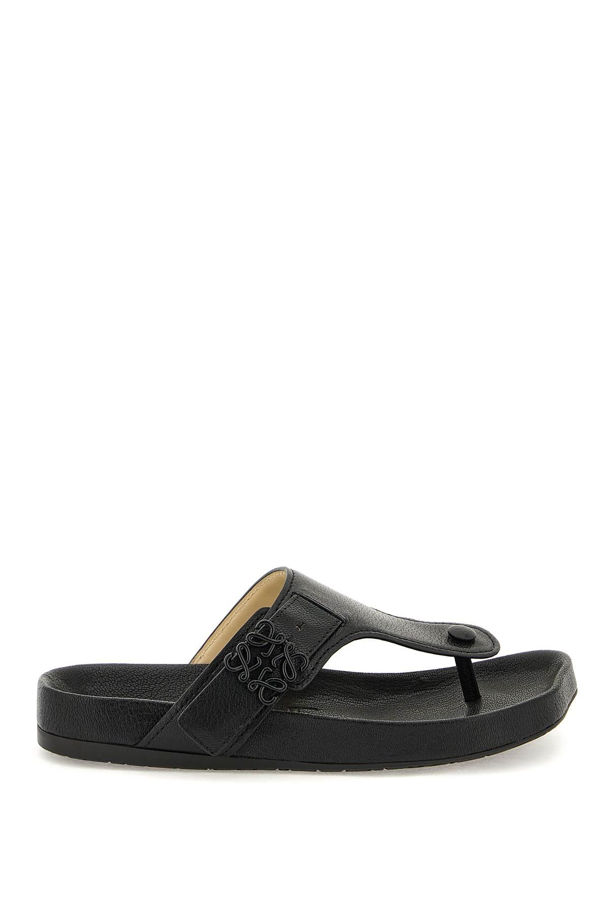 LOEWE THONG SLIDES WITH ANAGRAM