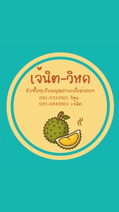แผงทุเรียนเจ้นิต-วิหค ท่าแซะ