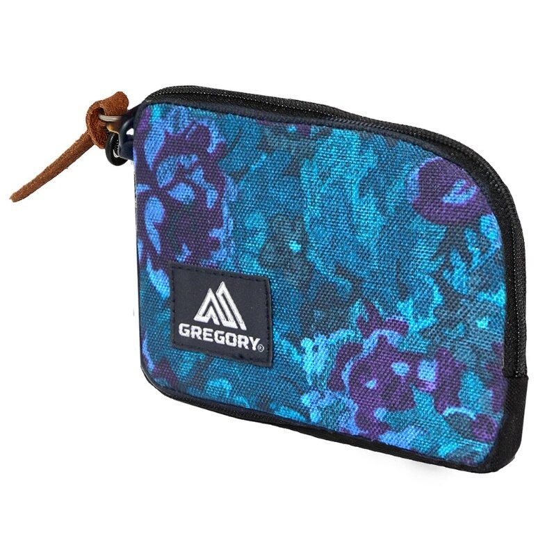 【【蘋果戶外】】GREGORY 65498 COIN WALLET 日系錢包 迷幻藍花 山財布錢包 登山小錢包