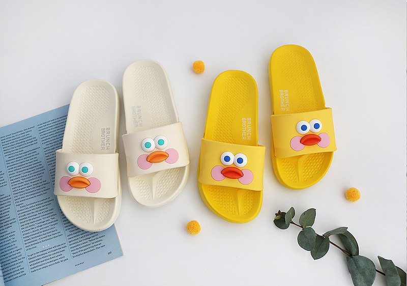 Romane Brunch Brother 早午餐兄弟 鴨子造型 室內拖鞋