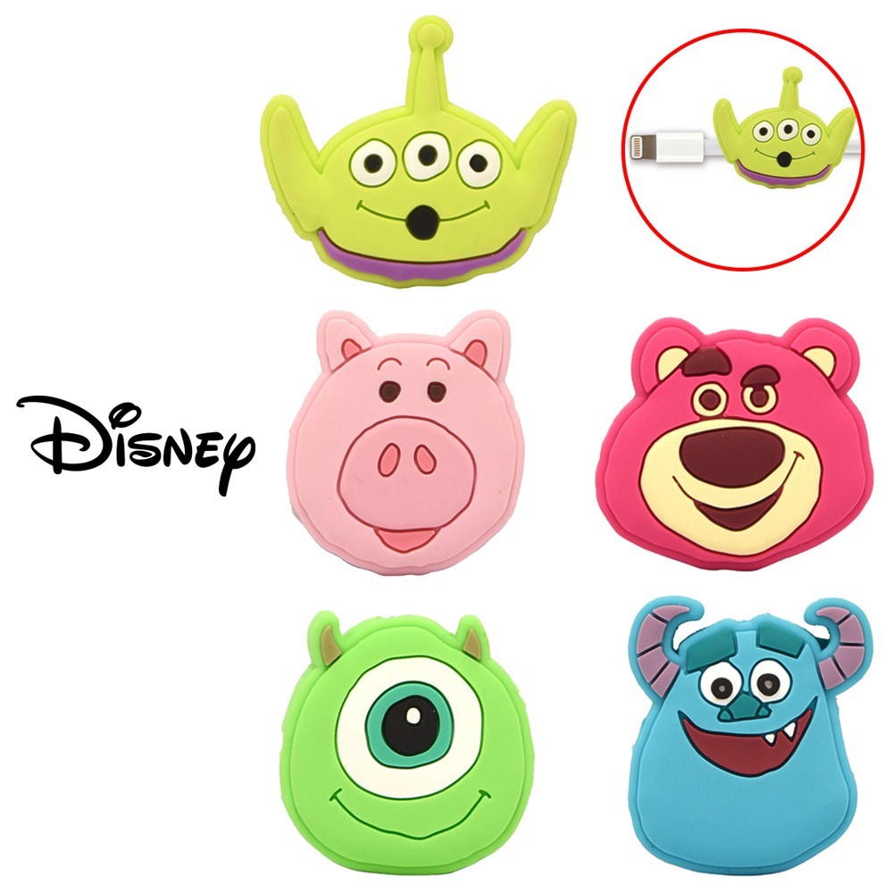 皮克斯電影系列 充電線 保護套 iphone專用 將人物套在充電線的根部 造型可愛且能延長充電線壽命 僅適用iphone原廠線材 日本正版授權商品 圖片僅供參考產品以實際收到商品為準