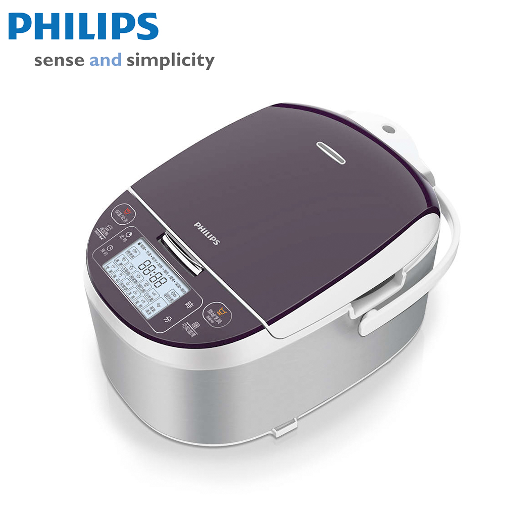 【新品出清】【飛利浦 PHILIPS】灶燒十人份電子鍋/會呼吸的電子鍋 (HD3095) 贈玻璃保鮮盒+食譜