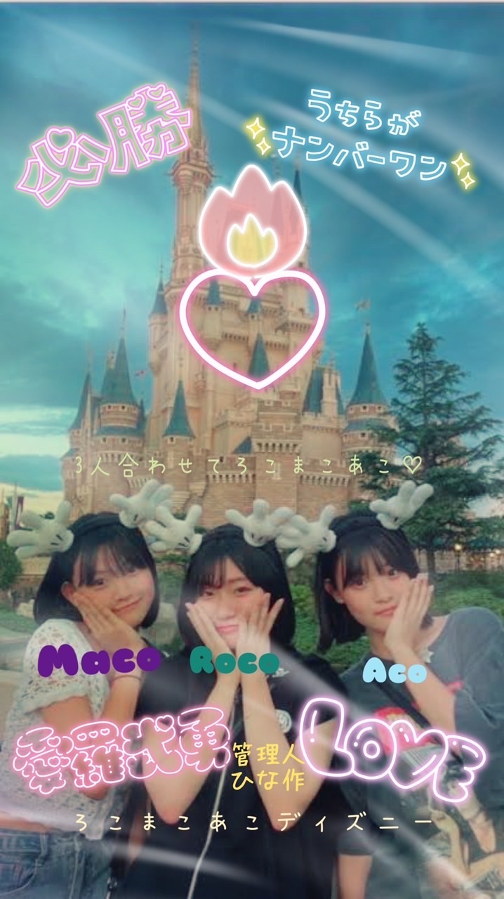 ろこまこあこディズニー♡