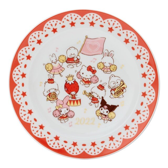 小禮堂 Sanrio大集合 陶瓷圓盤 (2022紀念款)
