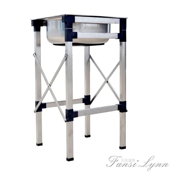 中號小號單槽洗菜槽洗手不繡鋼水槽家用不銹鋼洗碗盆腳架方形單盆