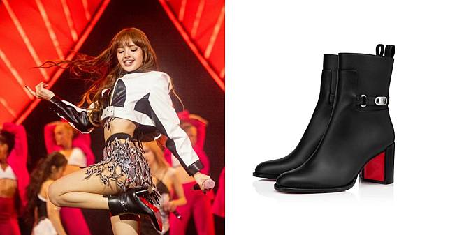 BLACKPINK Lisa征戰舞台就它！欽點Christian Louboutin短靴登台，加碼