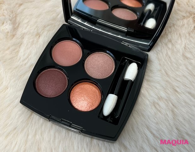 ブルベ冬でもハマる オレンジメイク Chanel レキャトルオンブル 354 ウォームメモリーズ Maquiaメイク