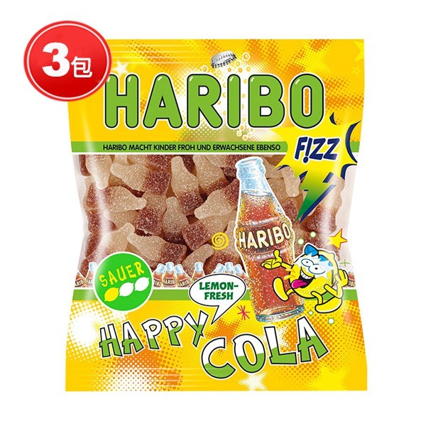 德國原裝進口 世界知名品牌 大人小孩都喜歡 可口可樂口味 德國原裝進口 世界知名品牌 大人小孩都喜歡 可口可樂口味 商品規格 200g x 3包 商品成分 商品成分 葡萄糖漿, 糖, 修飾玉米澱粉(酸