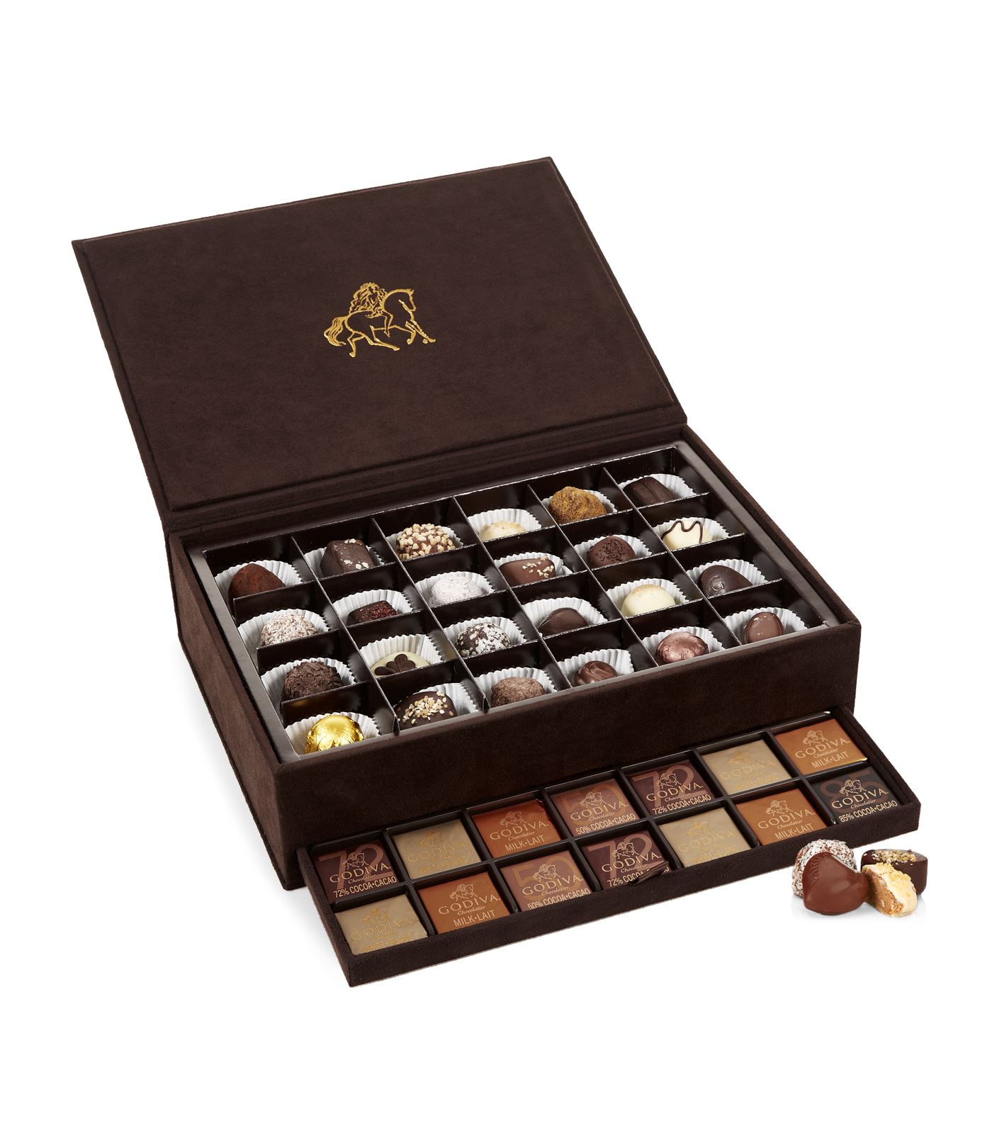 Godiva - Godiva's Royal Box collection contains a delicious array of rich, velvety chocolates. 59 pi