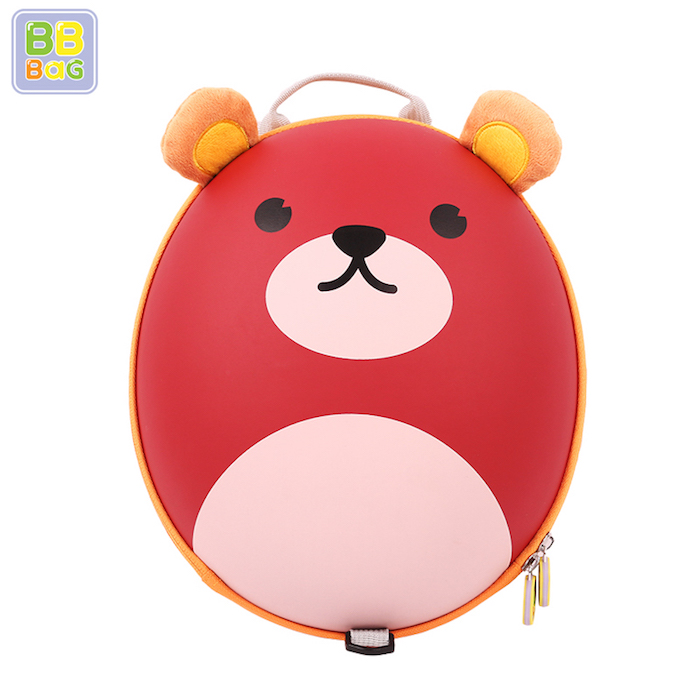 韓國 BB BAG】 防走失可愛動物後背包書包附收納袋-小熊