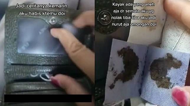 Curhat Cewek Turuti Semua Mau Pacar, Syok Buka Dompet Temukan Tanah Kuburan (TikTok/rizkaasfi).